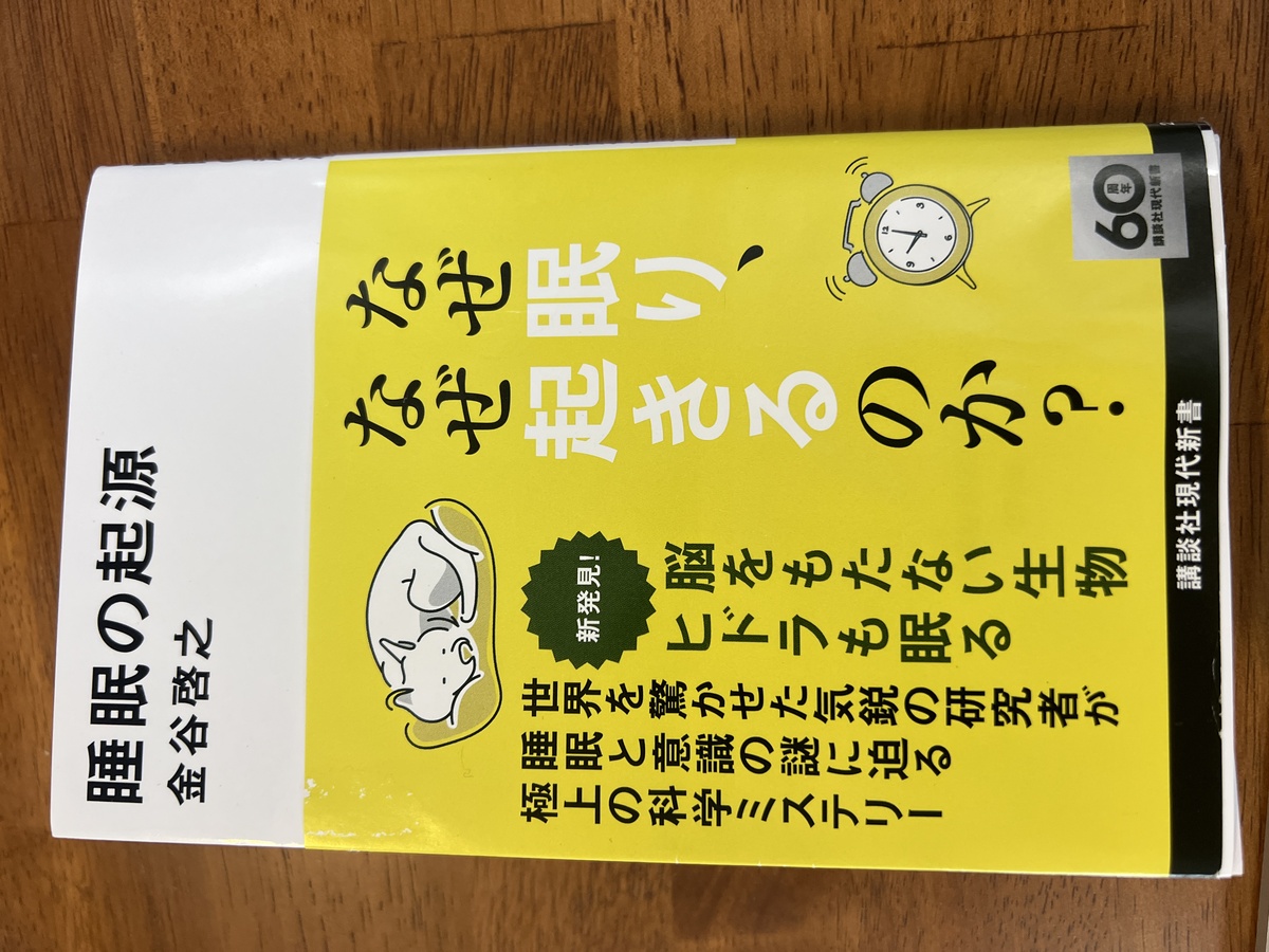 金谷2024,睡眠の起源