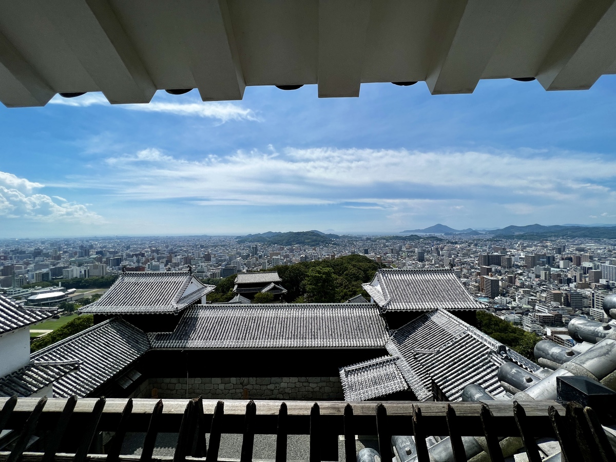 松山城より望む松山市