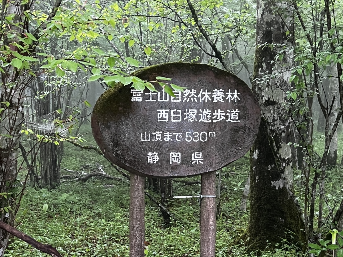 遊歩道入り口の看板