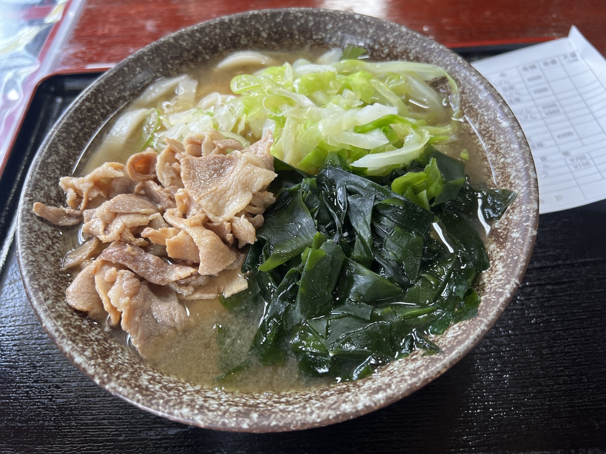 肉＋ワカメの大盛り